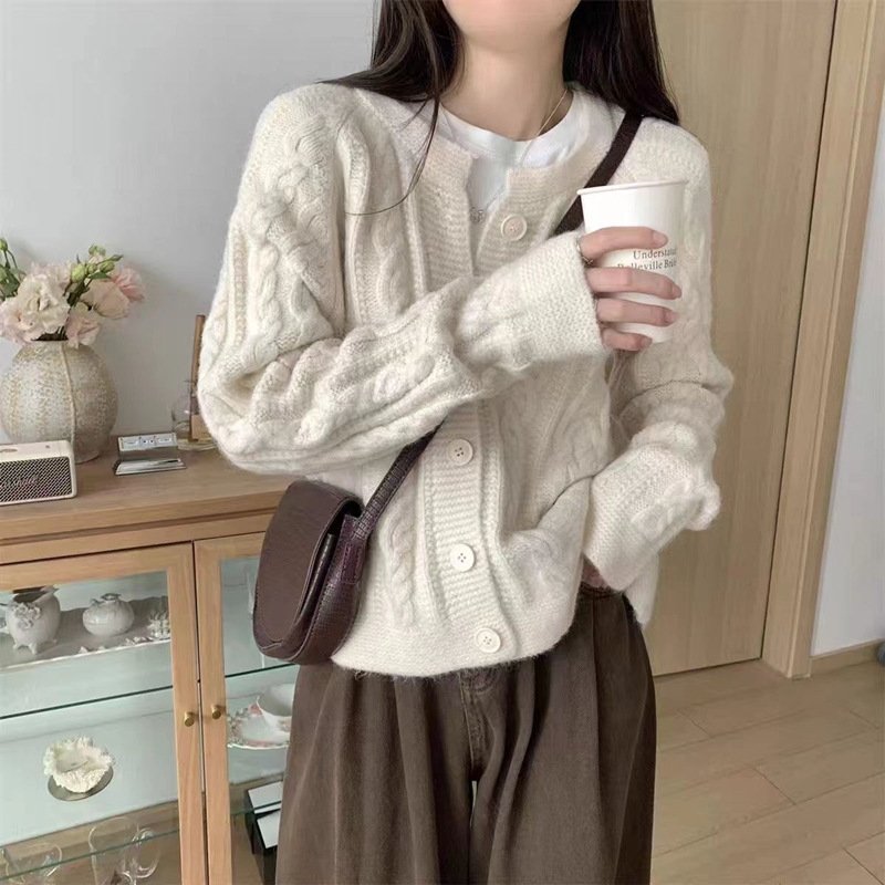 Женский свитер-кардиган в стиле ленивого ветра оптом