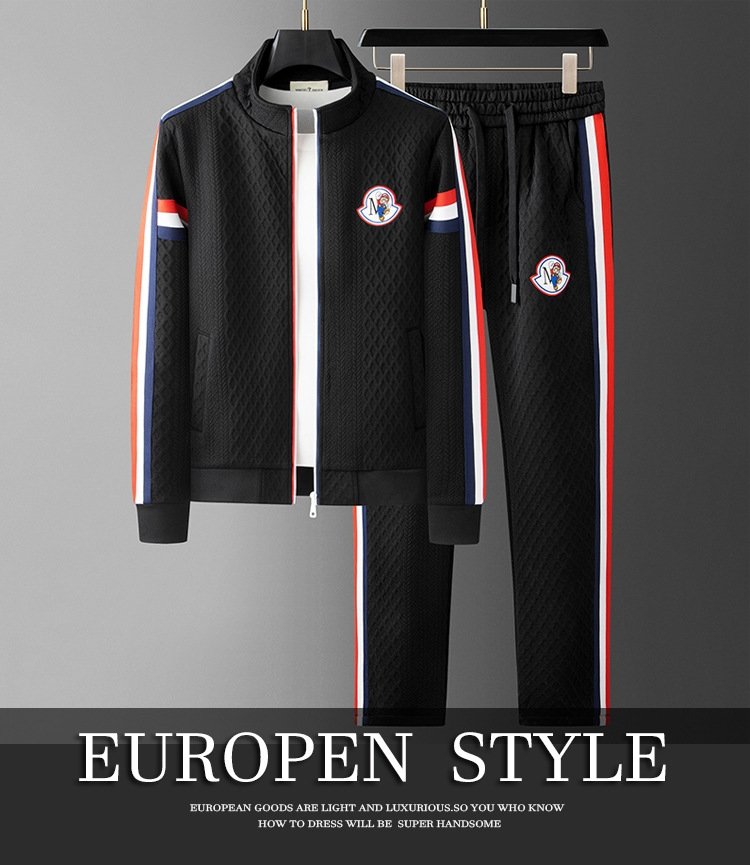 Мужская двухштучная кофта с вышивкой оптом из Китая