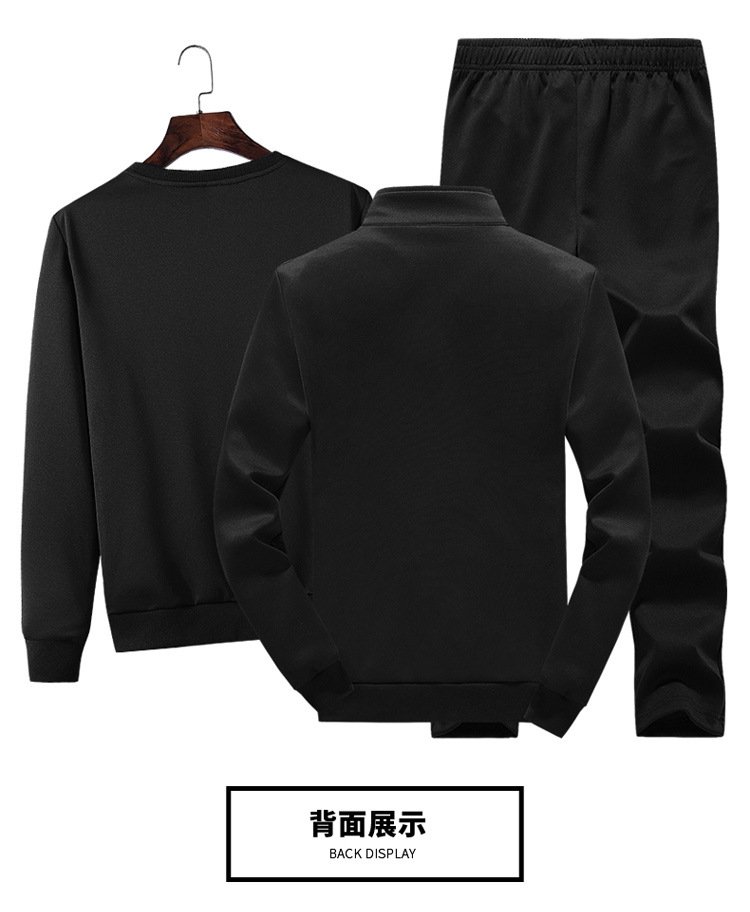 Кроссбордерный 2023 осенне-зимний новый молодежный корейский костюм мужской досуг спортивный костюм мужской трендовый трехкомпонентный оптом из Китая