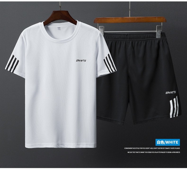 Комплект мужской спортивный для бега и фитнеса оптом из Китая