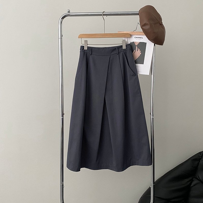 Дизайнерская юбка с уникальными складками оптом из Китая