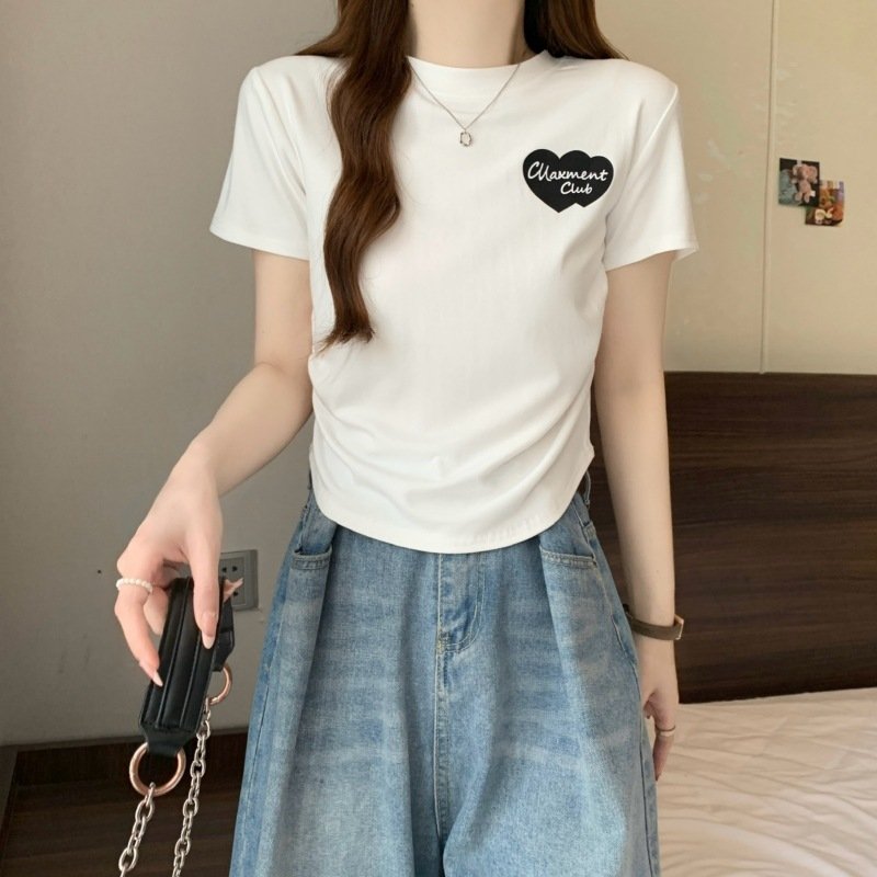 Футболка с коротким рукавом 2024 лето женская оптом