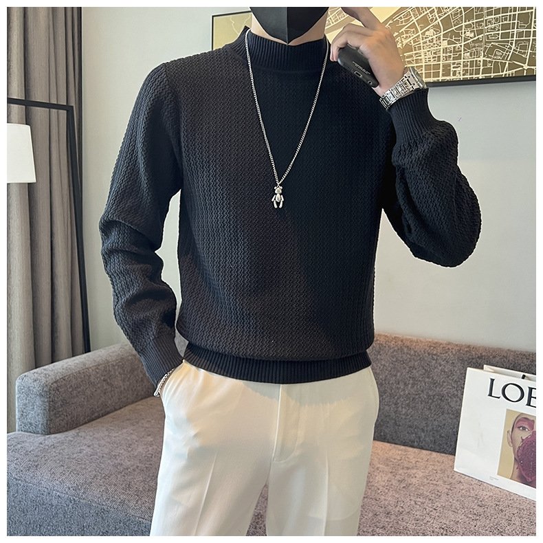 Мужской свитер с высоким воротником оптом