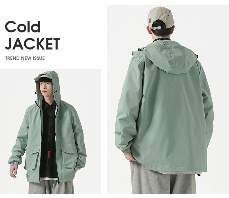 Мужская ветровка с капюшоном 2023 оптом из Китая