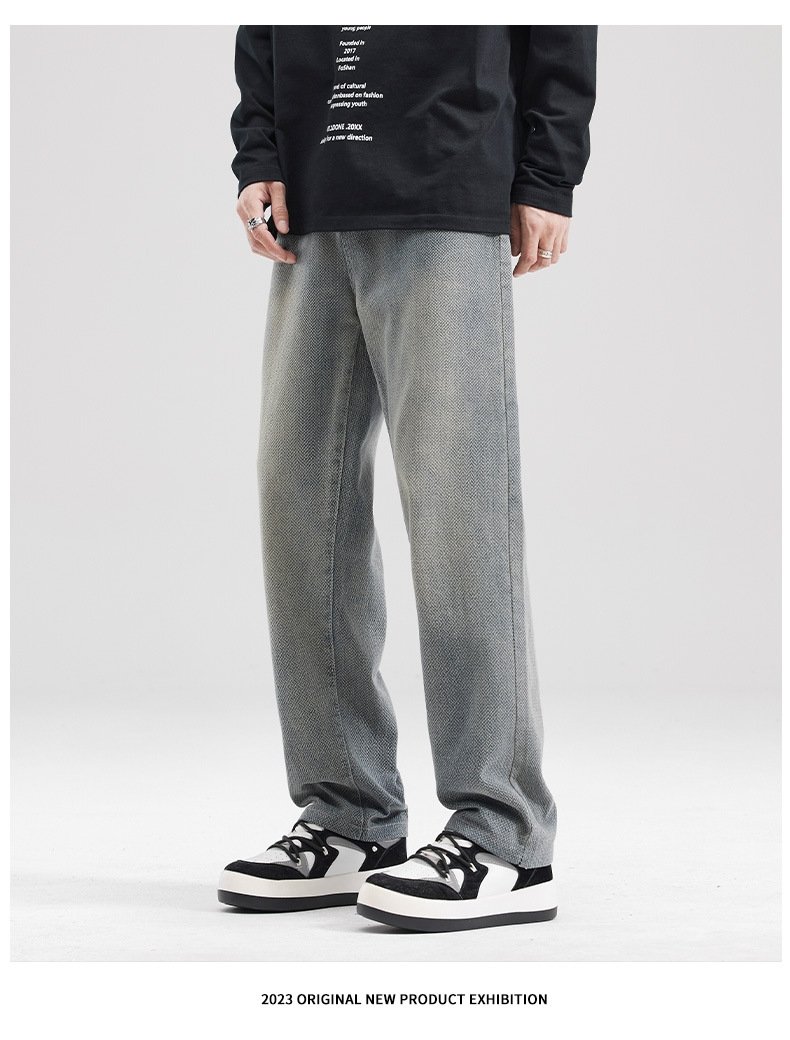 Прямые джинсы с вышивкой оптом из Китая