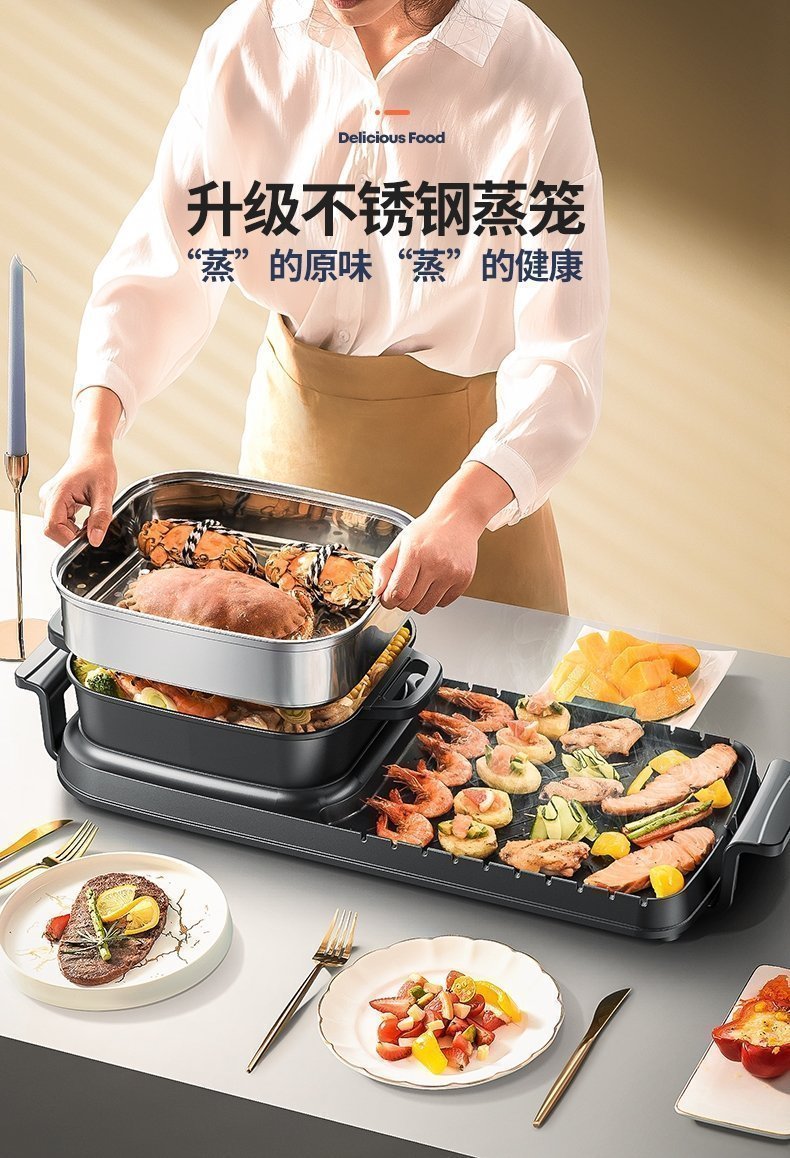 Многофункциональная сковорода для жарки и гриля оптом