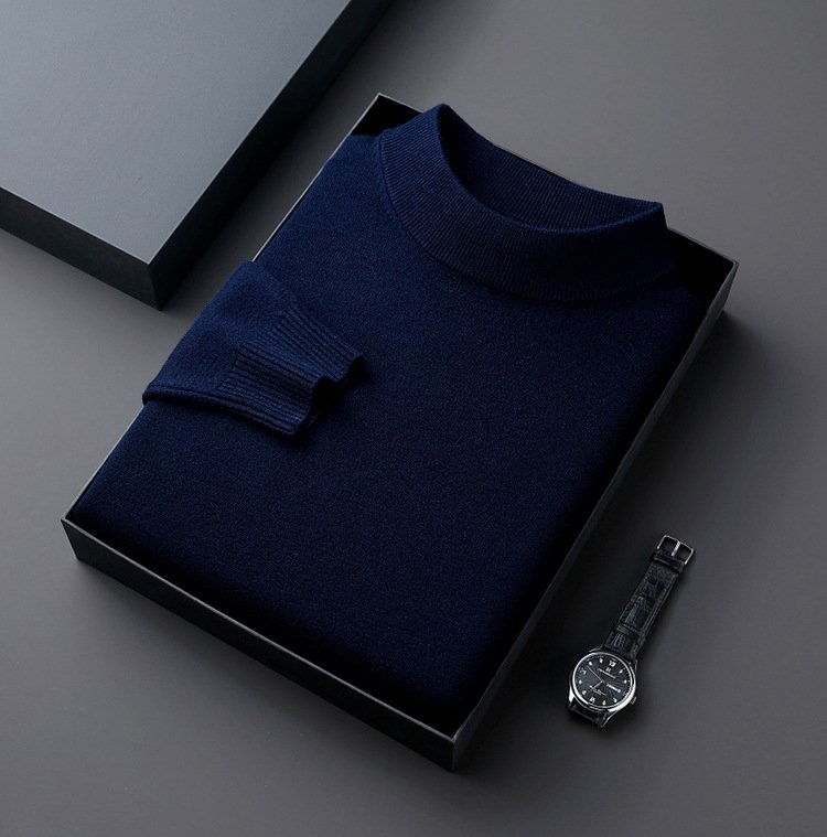 Мужской свитер с высоким воротником оптом