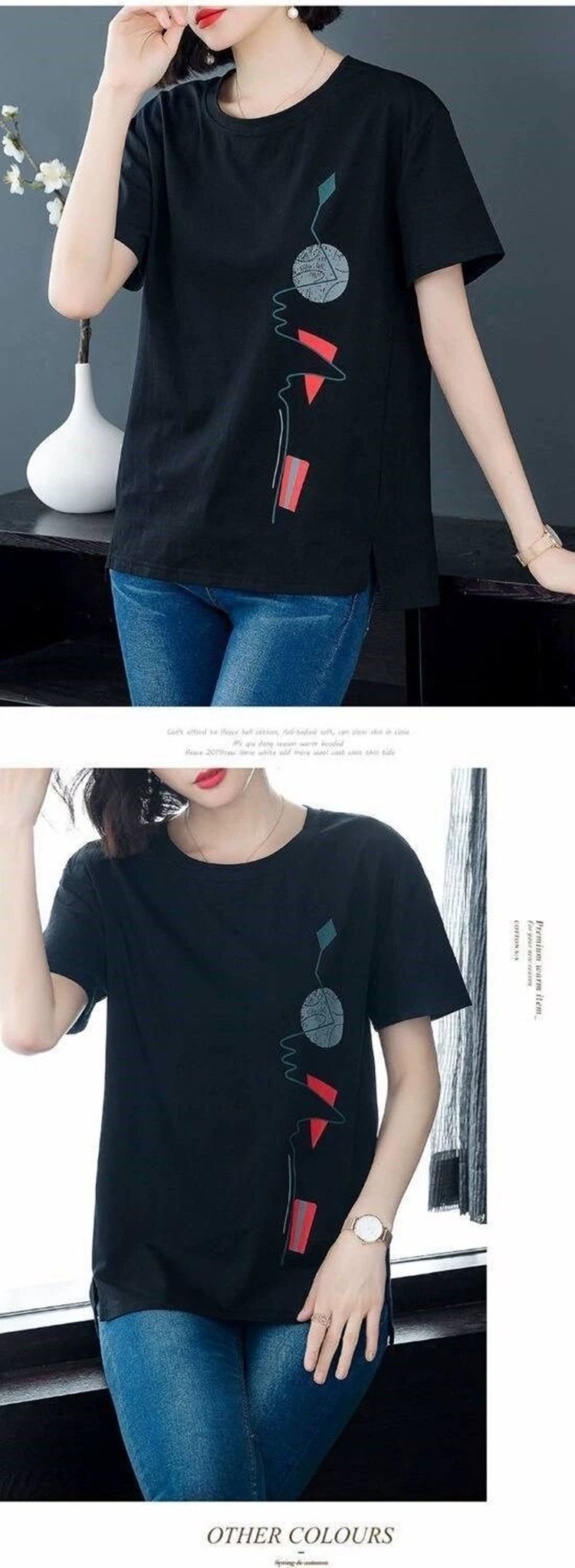 Футболка с коротким рукавом 2024 для женщин оптом