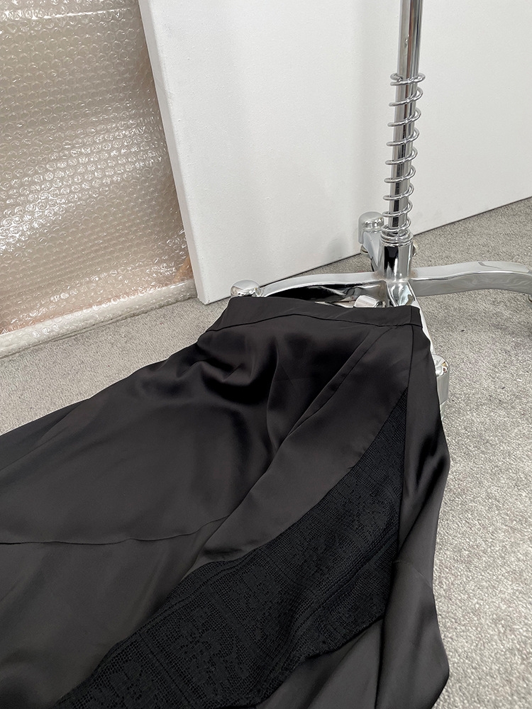 Длинная юбка с леопардовым принтом и асимметричным краем оптом из Китая