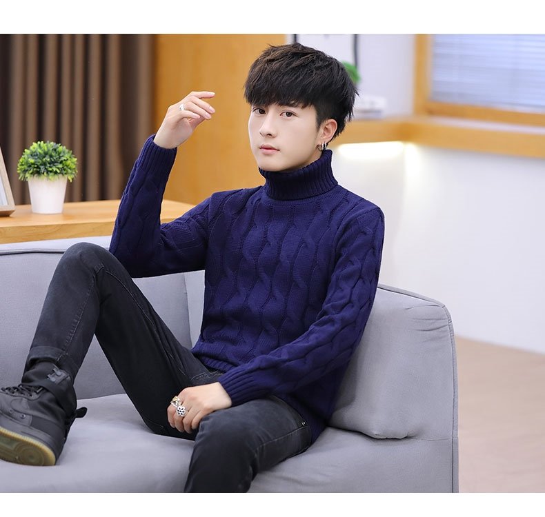 Мужской свитер с высоким воротником оптом