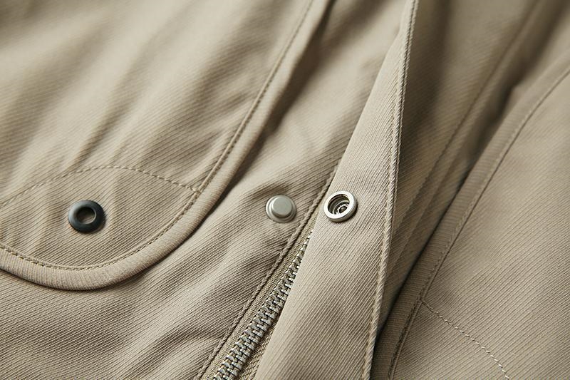 Мужская куртка с большими карманами и воротником оптом из Китая