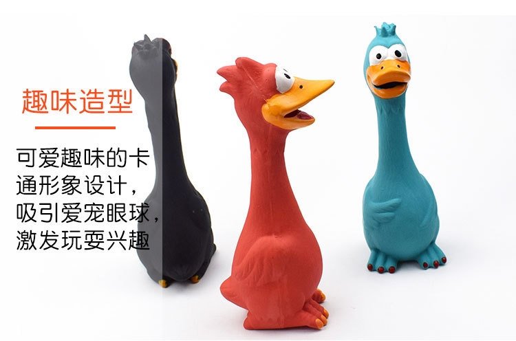 Резиновый игрушечный кричащий петух для собак и кошек оптом из Китая