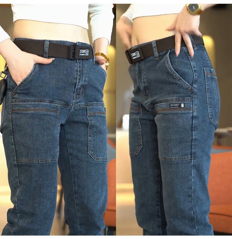 Мужские джинсы в стиле стрейч для осени оптом из Китая