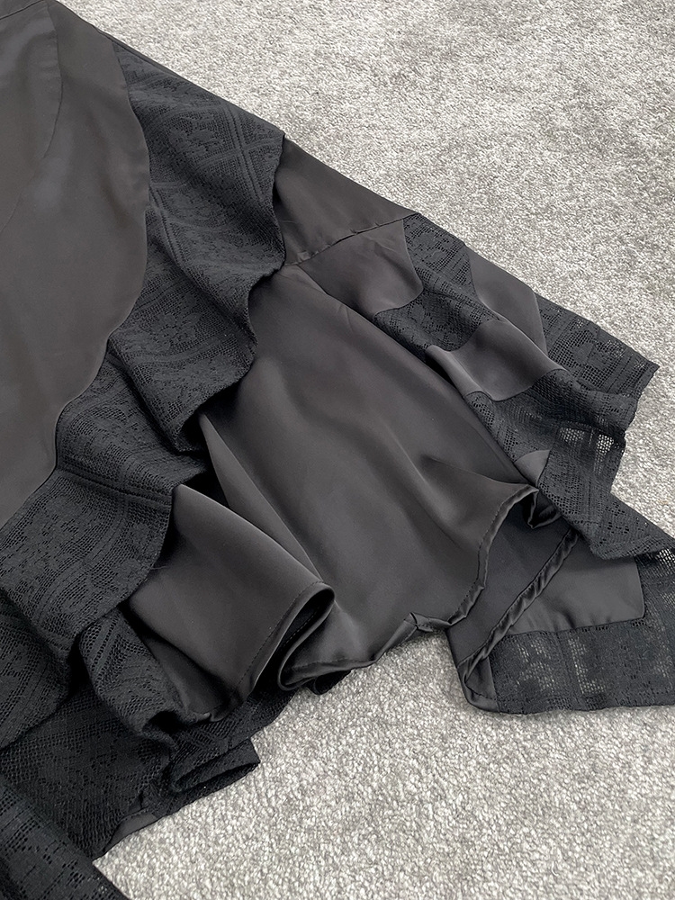 Длинная юбка с леопардовым принтом и асимметричным краем оптом из Китая