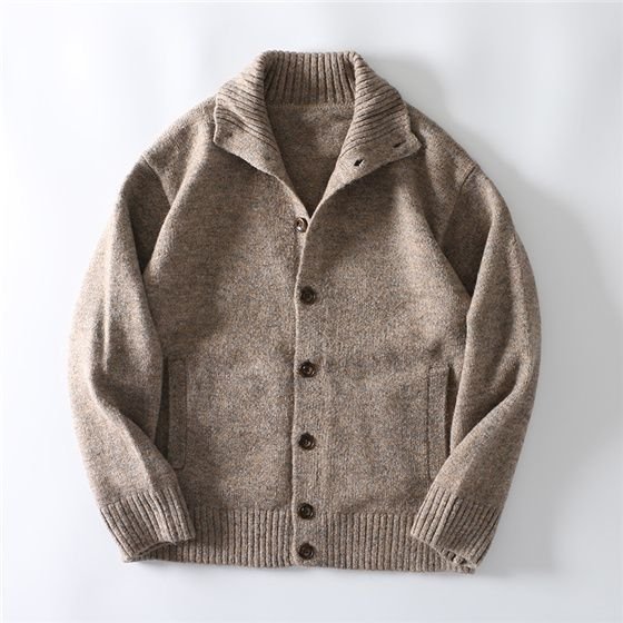 Высокий воротник вязаный свитер для мужчин оптом