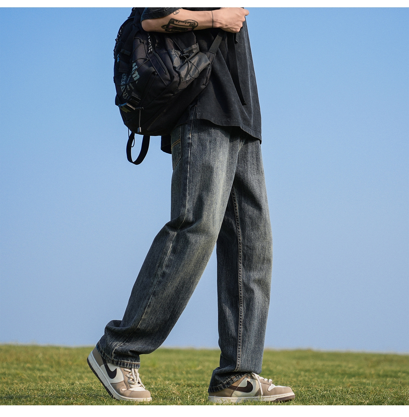 Мужские джинсы в стиле Гонконга оптом из Китая