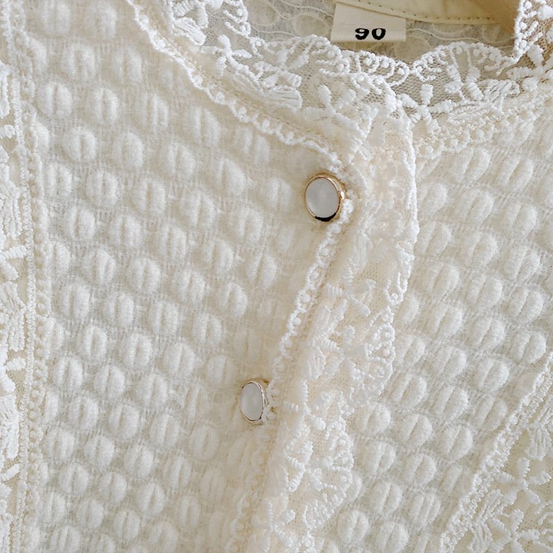 Детская блузка с цветочным краем оптом из Китая