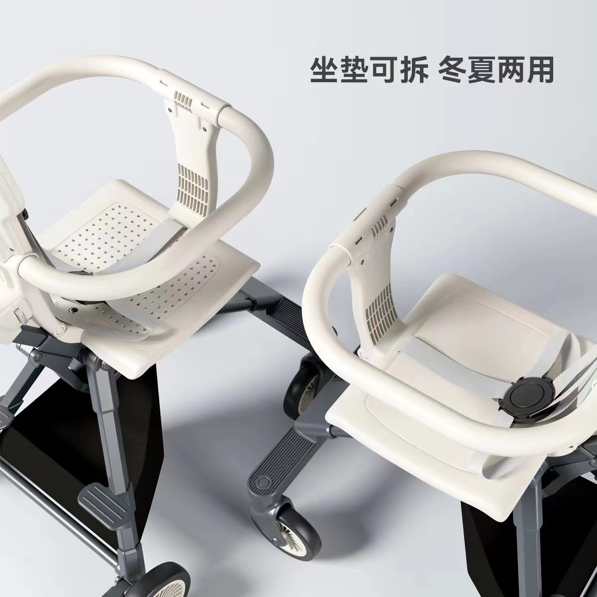 Playkids普洛可遛娃婴幼儿可躺可换向高景观轻便推车一键折叠X6X7 оптом из Китая