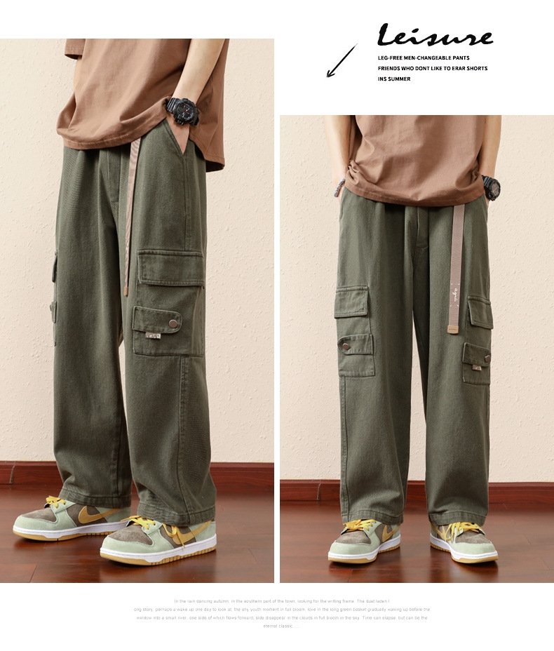 Джинсы мужские в стиле рабочей одежды оптом из Китая