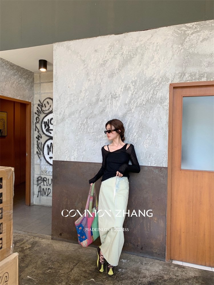 Футболка с длинным рукавом COMMON ZHANG оптом из Китая