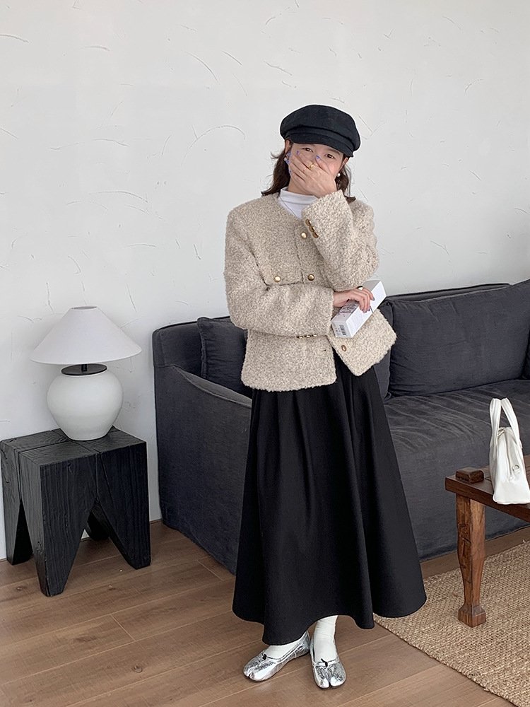 Женская длинная юбка с высокой талией и резинкой оптом из Китая