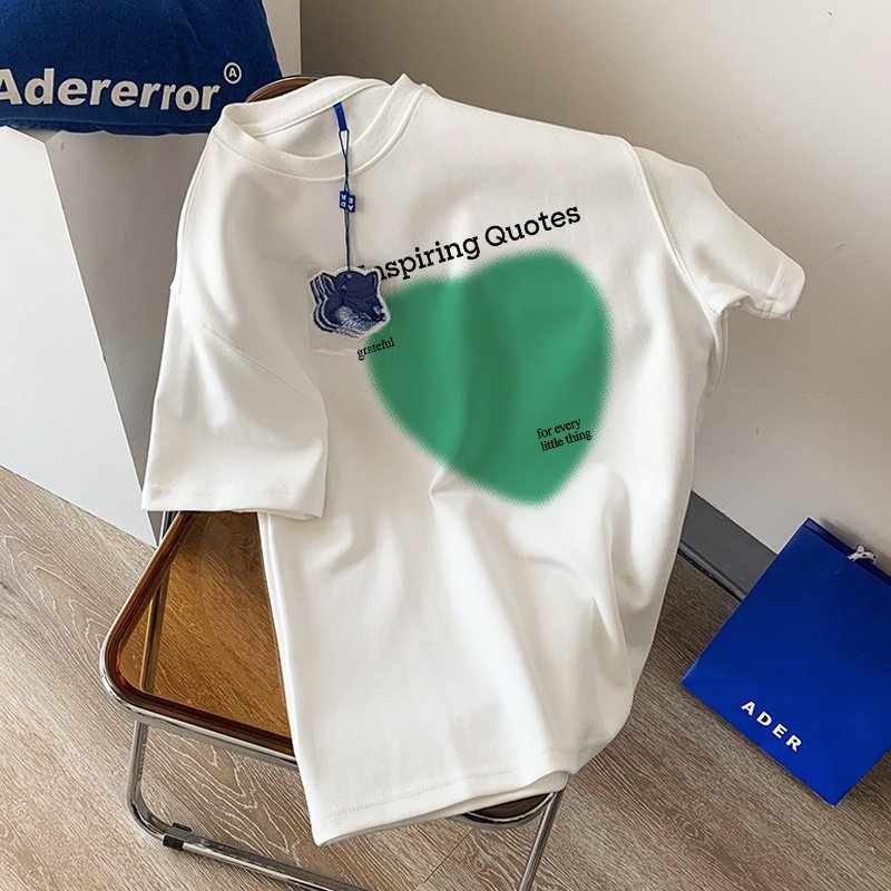 Летняя футболка из чистого хлопка с дизайном и принтом 2023 оптом