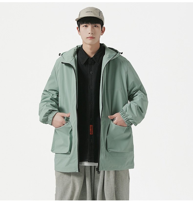 Мужская ветровка с капюшоном 2023 оптом из Китая