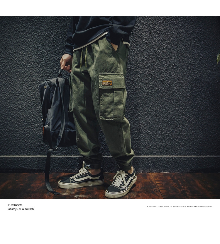 Весенние хлопковые брюки мужские оптом из Китая