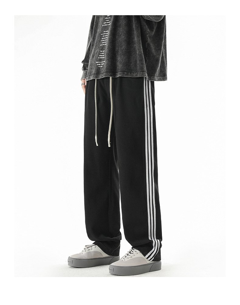 Мужские джинсы с принтом трех полосок оптом из Китая