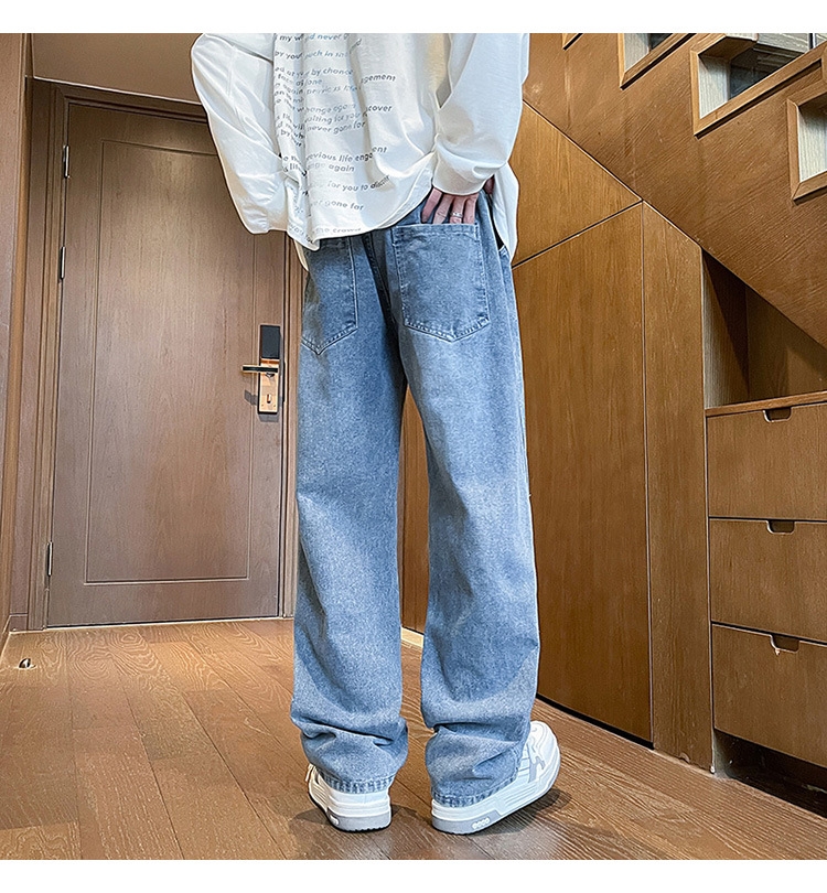 Джинсы мужские в стиле Хонконг весна оптом из Китая