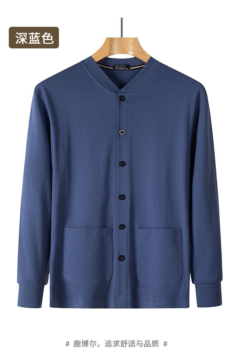 Мужская хлопковая футболка с длинным рукавом для пожилых оптом