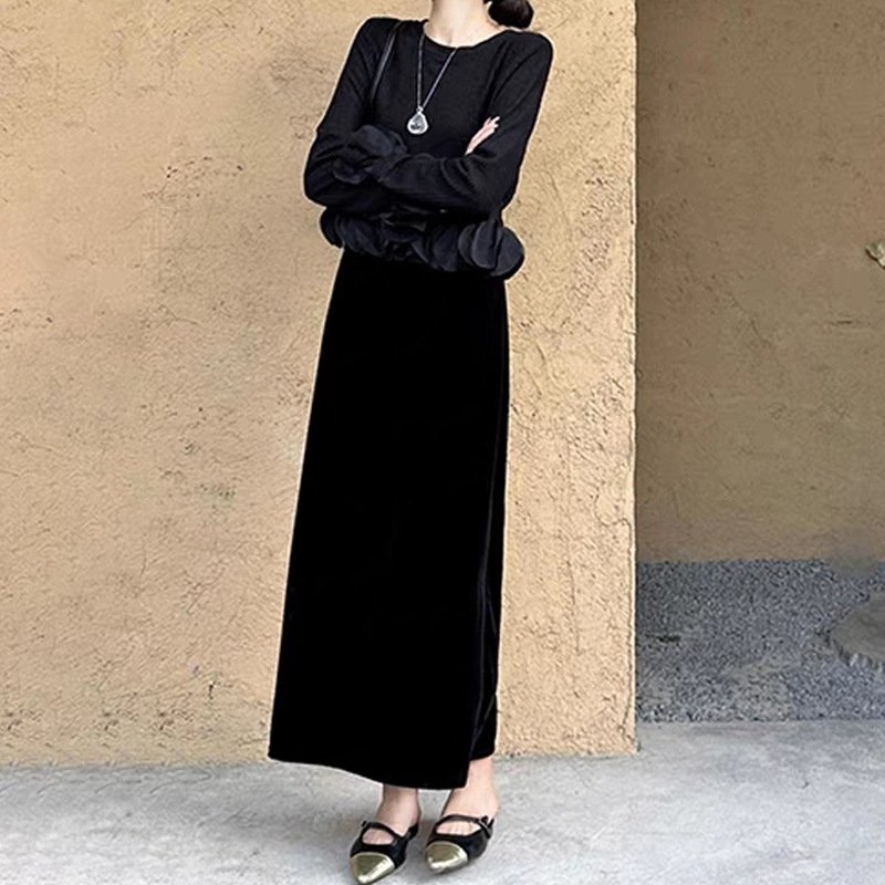 Женское платье и жилет в стиле Хепбёрн оптом из Китая