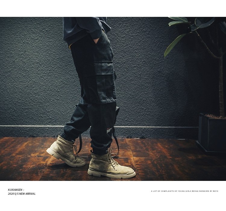 Весенние хлопковые брюки мужские оптом из Китая