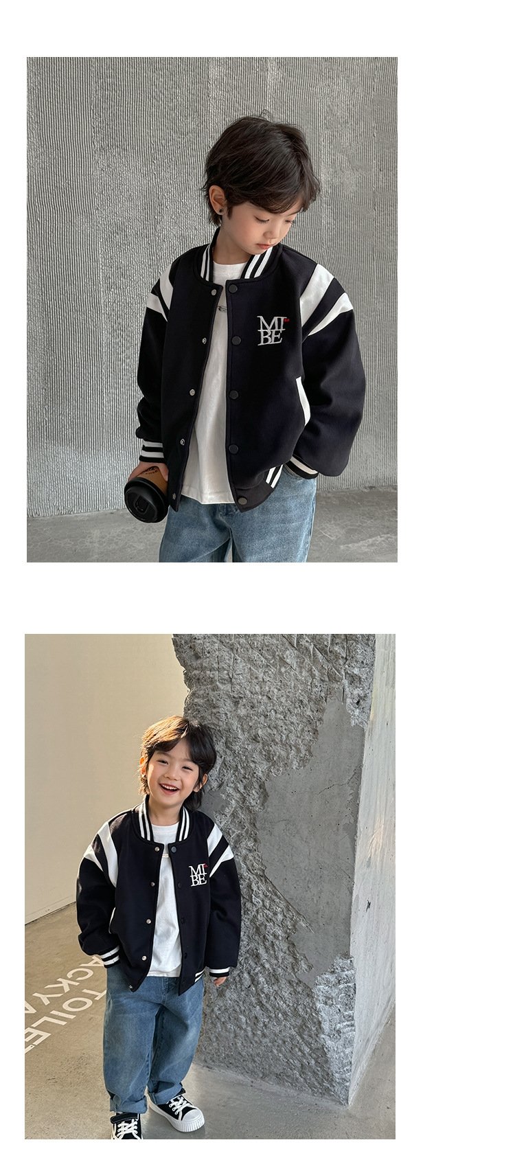 Детская куртка в стиле бейсбола 2024 оптом из Китая