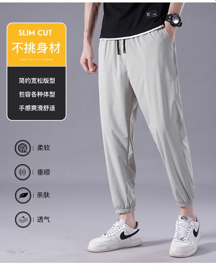 Мужские летние брюки из легкого льняного материала оптом из Китая