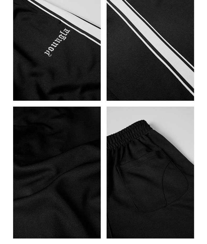 Повседневные мужские брюки с полосками и вышивкой оптом из Китая