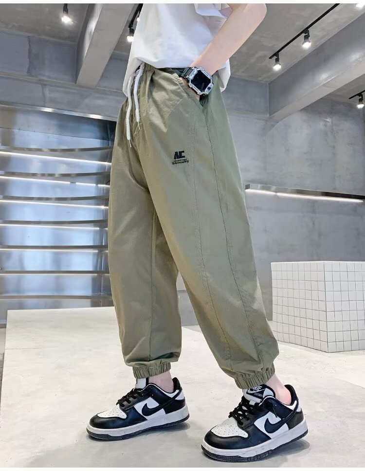 Детские летние хлопковые брюки 2024 нового дизайна оптом