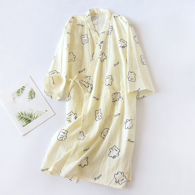 Халат из чистого хлопкового муслина оптом