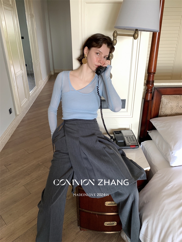 Футболка с длинным рукавом COMMON ZHANG оптом из Китая