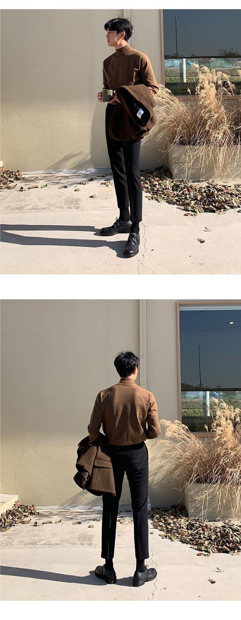 Мужской свитер с высоким воротником оптом