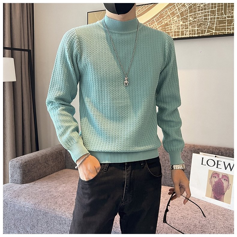 Мужской свитер с высоким воротником оптом