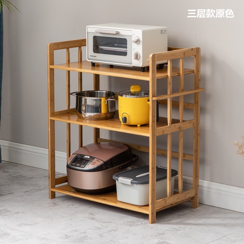 Многоуровневая полка для кухни из бамбука оптом