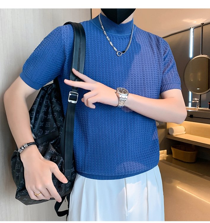 Мужской свитер с коротким рукавом оптом