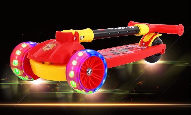 Детский трехколесный складной самокат оптом