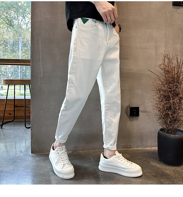 Мужские джинсы летние узкие прямые брюки оптом из Китая