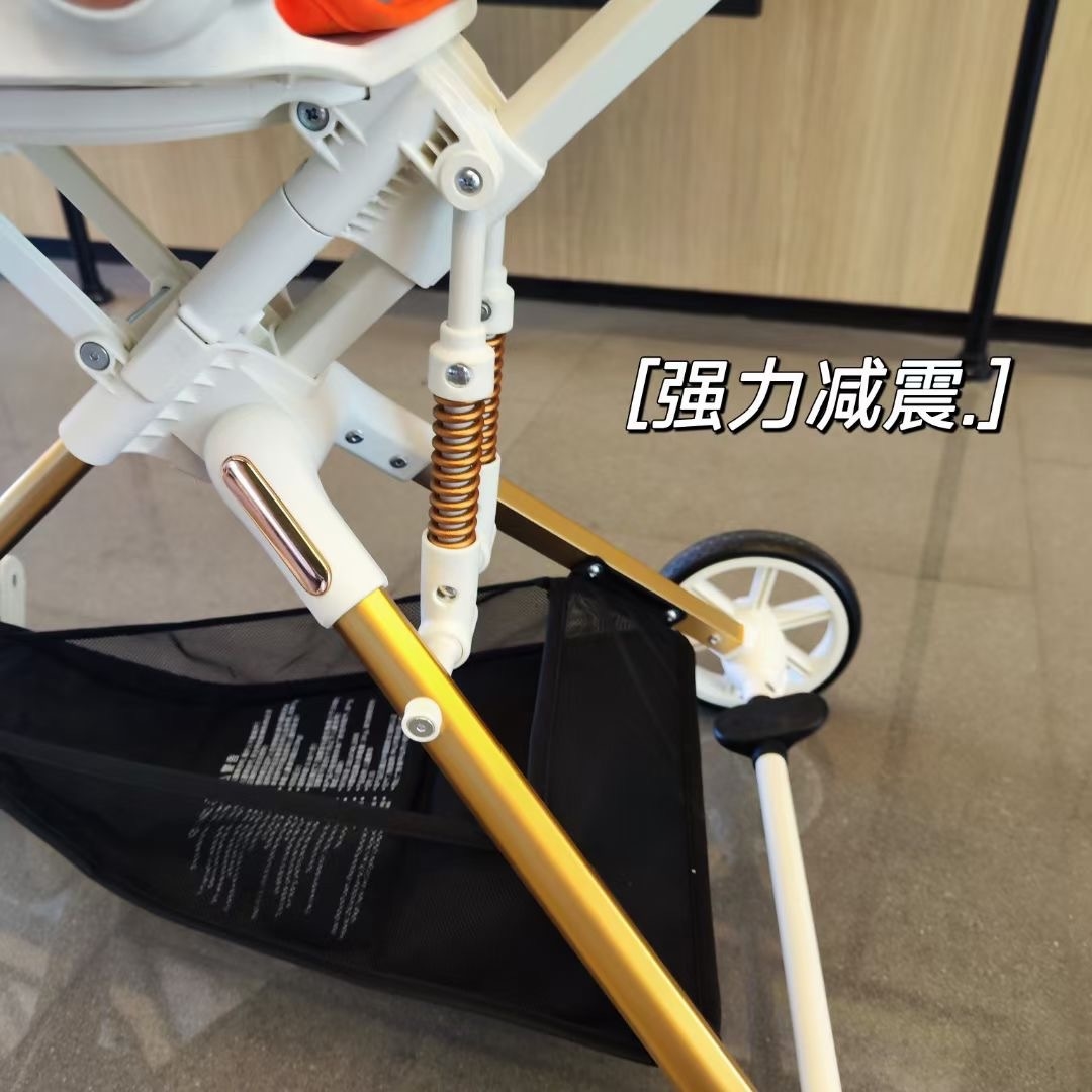 Playkids普洛可遛娃婴幼儿可躺可换向高景观轻便推车一键折叠X6X7 оптом из Китая