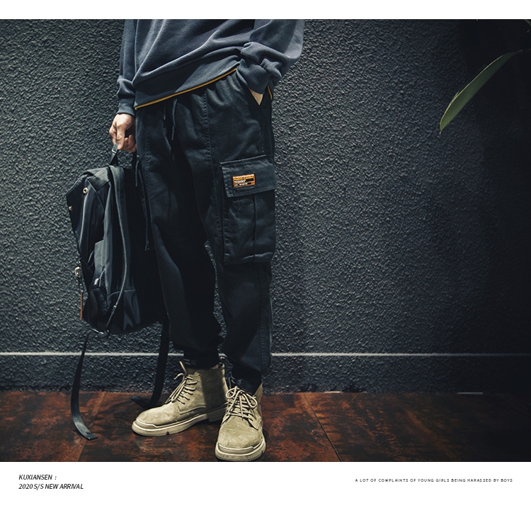 Весенние хлопковые брюки мужские оптом из Китая