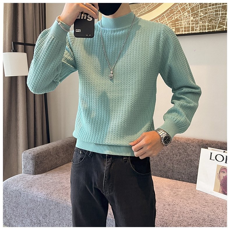 Мужской свитер с высоким воротником оптом