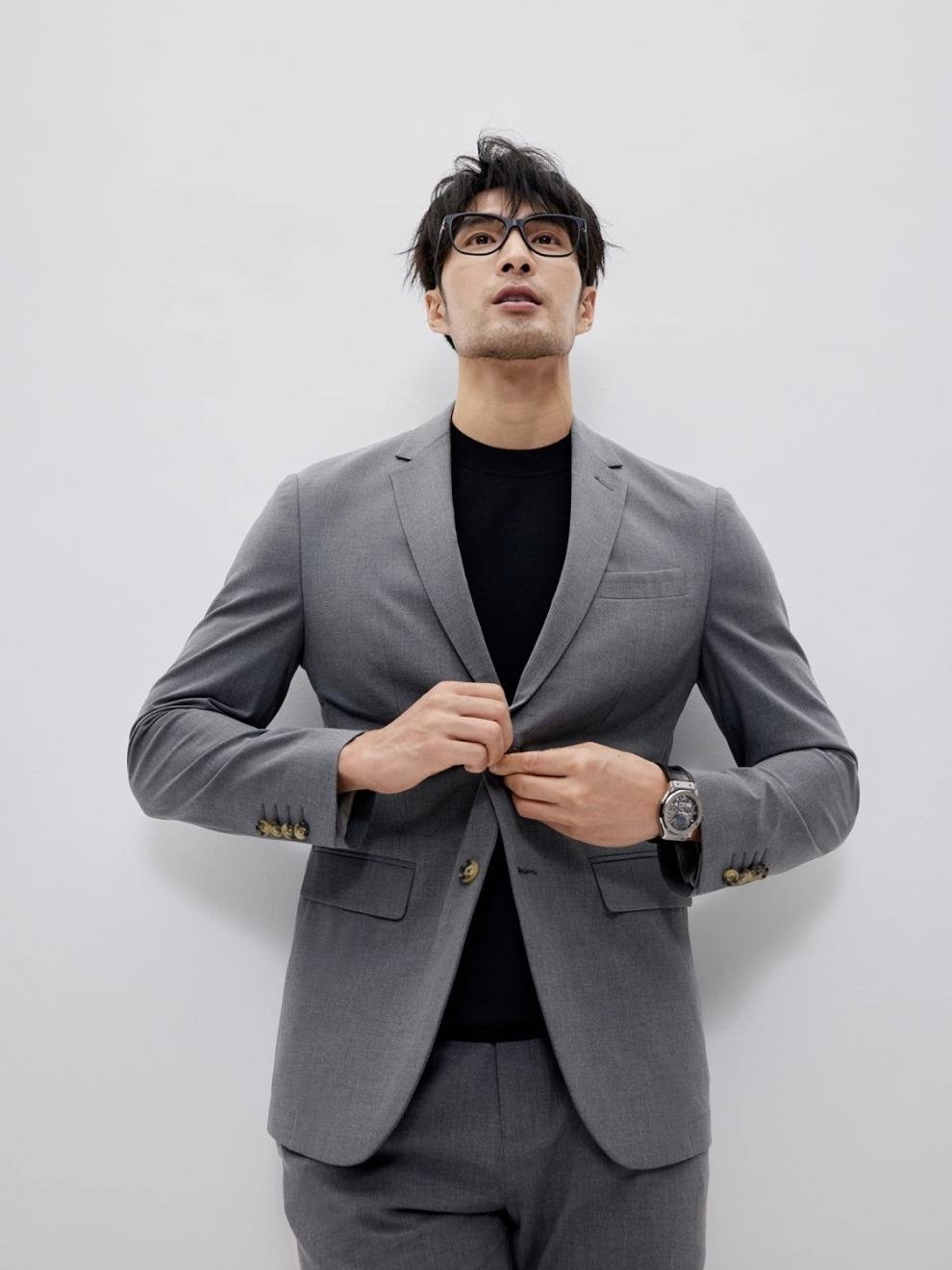 Мужская вязаная футболка с круглым воротом оптом