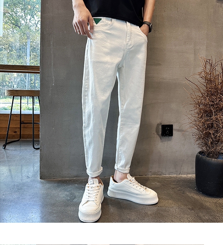 Мужские джинсы летние узкие прямые брюки оптом из Китая